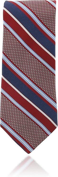 hart schaffner marx 男式红白蓝美国条纹领带